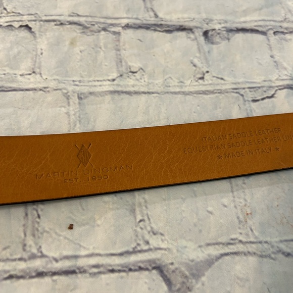 MARTIN DINGMAN ITALIAN SADDLE LEATHER EQUESTRIAN SADDLE LEATHER LINING BELT 40 - Picture 5 of 10